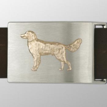 Belt with buckle hunting dog different designs